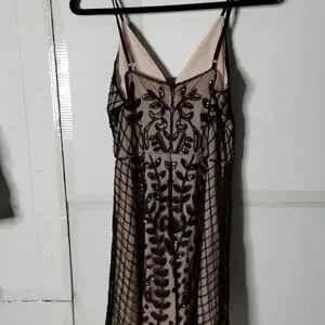 altar'd state black beaded dress Altar'd State Black Polyester Knit Beaded L S Dress  Clotheshorse  Consignment Boutique